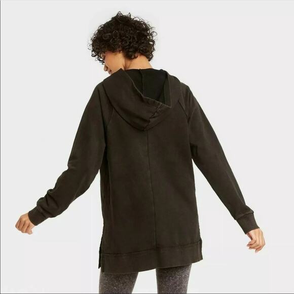 Colsie Hooded Sweatshirt XS Black Kangaroo Pocket NWT - Picture 6 of 10